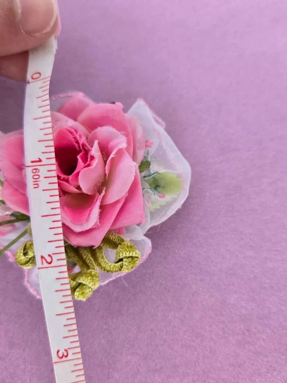 Handmade Rose Posey Hair Clip Wedding Garden Party Cottagecore Coquette